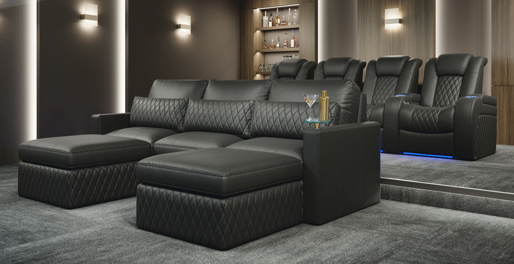 Diamante Sofa Home Theater Room